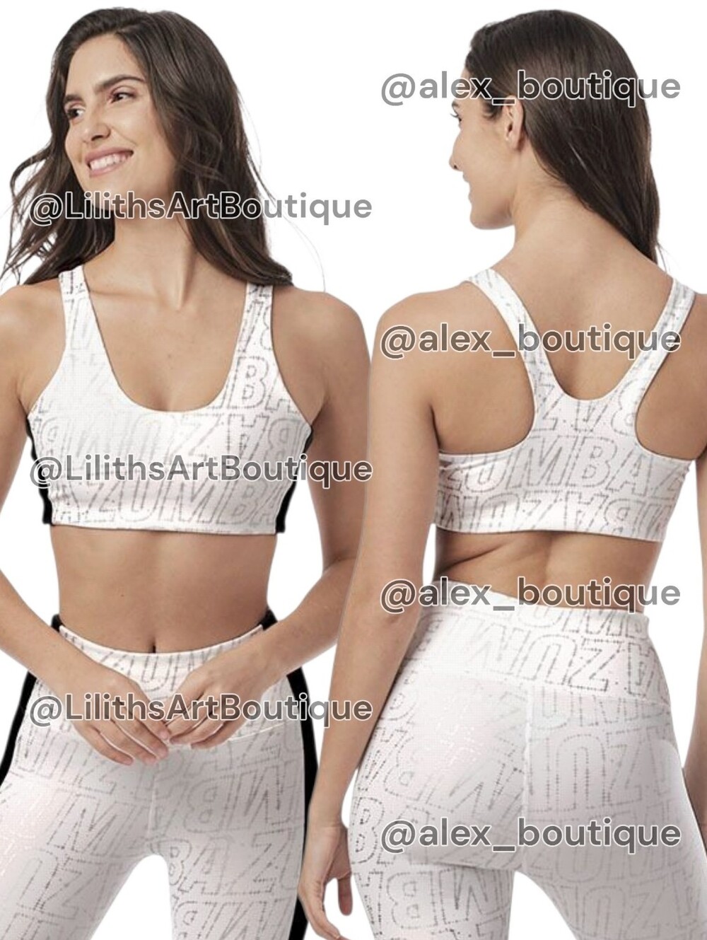 Zumba Dance Floor Sport Bra Wear It Out White NWOT Size M (G010)